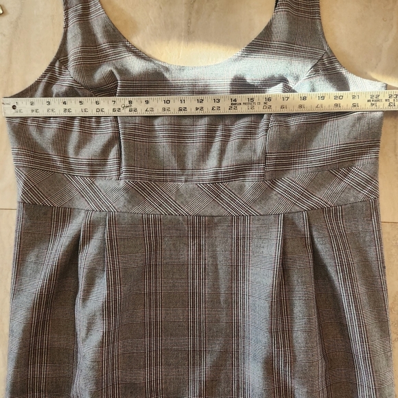 Elementz Women's Dress 2x Babydoll Mini Black White Red Plaid Academia Paisley - Picture 9 of 15